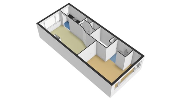 Floorplan - Mathenesserdijk 394b01, 3026 GV Rotterdam